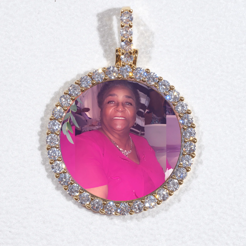 3D CIRCLE CUSTOM PICTURE PENDANT SMALL SIZE