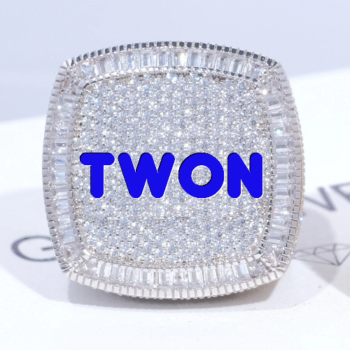 CUSTOM LETTER 3D ICED RING