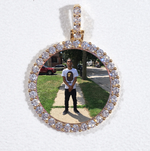 3D CIRCLE CUSTOM PICTURE PENDANT SMALL SIZE