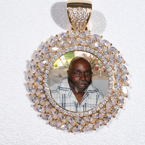 Large 3D Wheat Ear Custom Picture Pendant