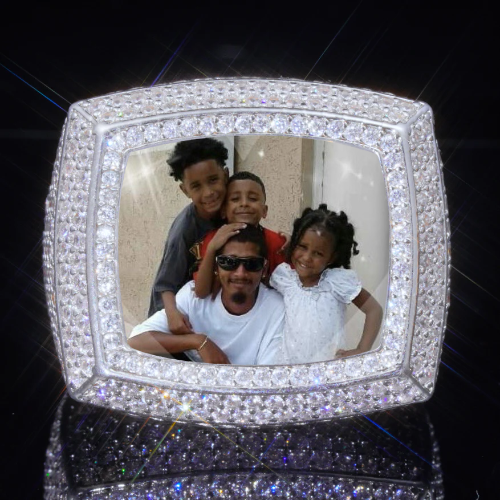 3D CUSTOM PICTURE ICED RING