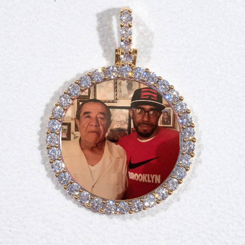 3D CIRCLE CUSTOM PICTURE PENDANT SMALL SIZE