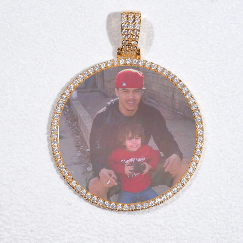 MEDIUM 3D CIRCLE CUSTOM PICTURE PENDANT
