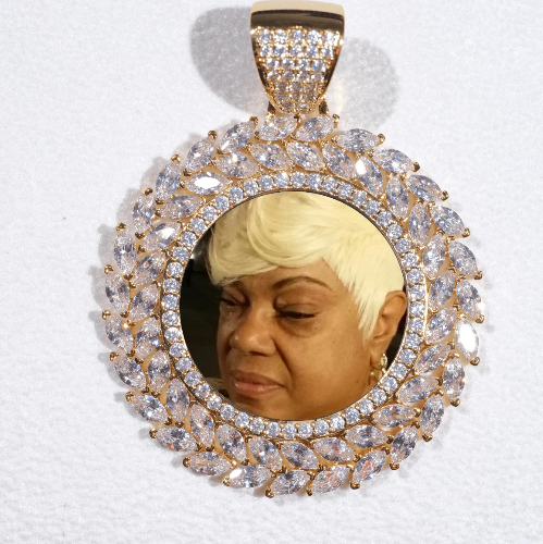 Large 3D Wheat Ear Custom Picture Pendant