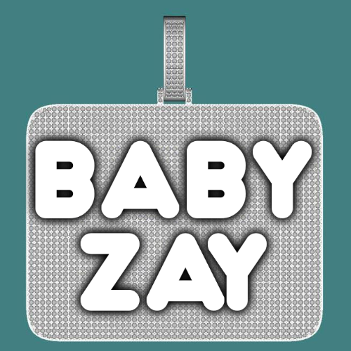 CUSTOM LETTER NECKLACE 3D BIG SQUARE
