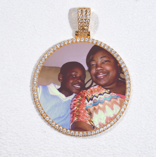 MEDIUM 3D CIRCLE CUSTOM PICTURE PENDANT