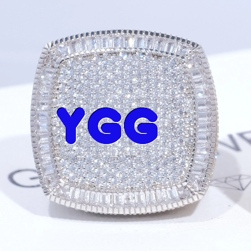 CUSTOM LETTER 3D ICED RING