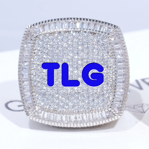 CUSTOM LETTER 3D ICED RING