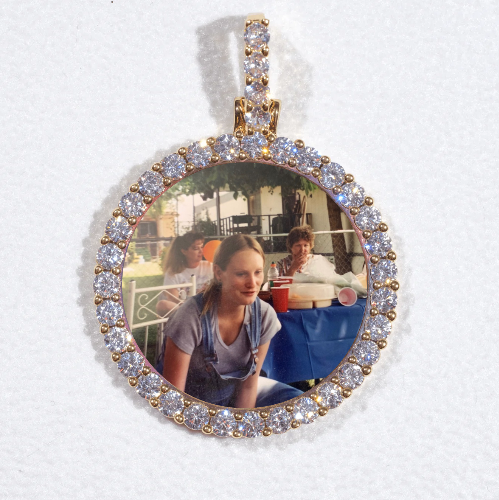 3D CIRCLE CUSTOM PICTURE PENDANT SMALL SIZE