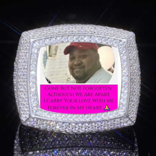 3D CUSTOM PICTURE ICED RING