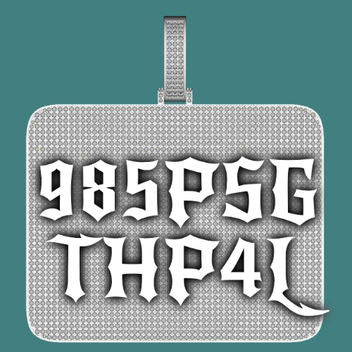 CUSTOM LETTER NECKLACE 3D BIG SQUARE