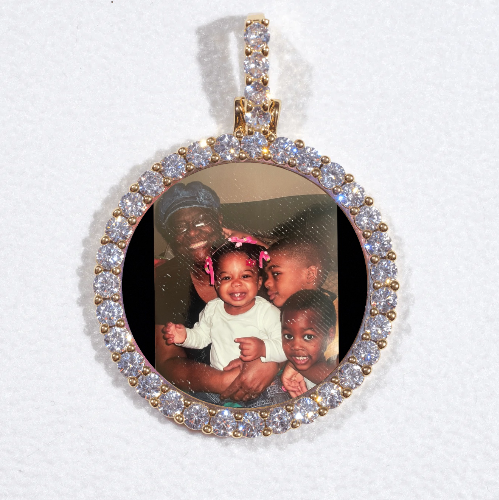 3D CIRCLE CUSTOM PICTURE PENDANT SMALL SIZE