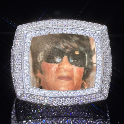 3D CUSTOM PICTURE ICED RING