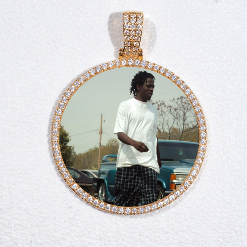 MEDIUM 3D CIRCLE CUSTOM PICTURE PENDANT
