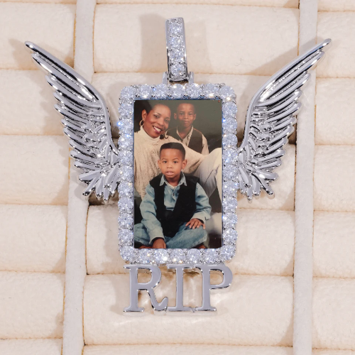 RIP WING 3D CUSTOM PICTURE PENDANT