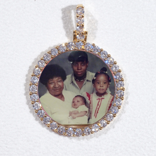 3D CIRCLE CUSTOM PICTURE PENDANT SMALL SIZE