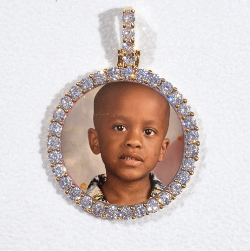 3D CIRCLE CUSTOM PICTURE PENDANT SMALL SIZE