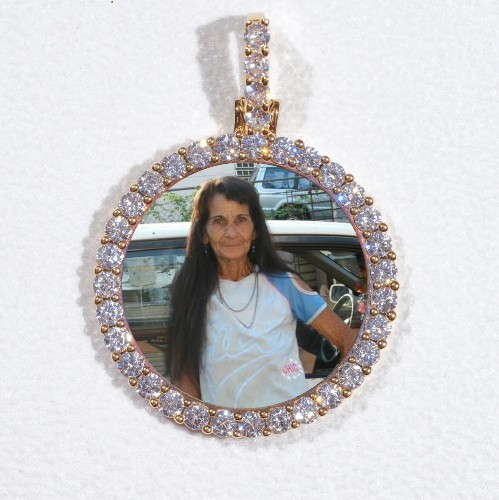 3D CIRCLE CUSTOM PICTURE PENDANT SMALL SIZE