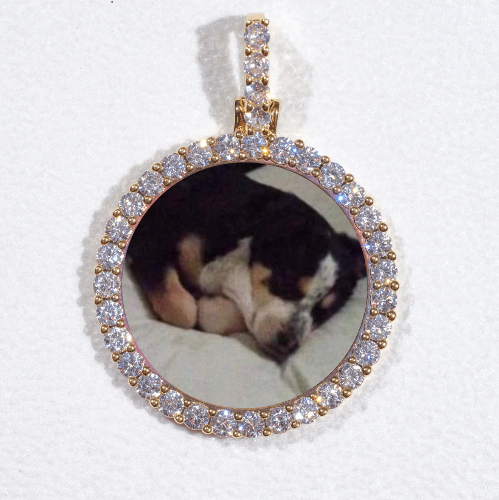 3D CIRCLE CUSTOM PICTURE PENDANT SMALL SIZE