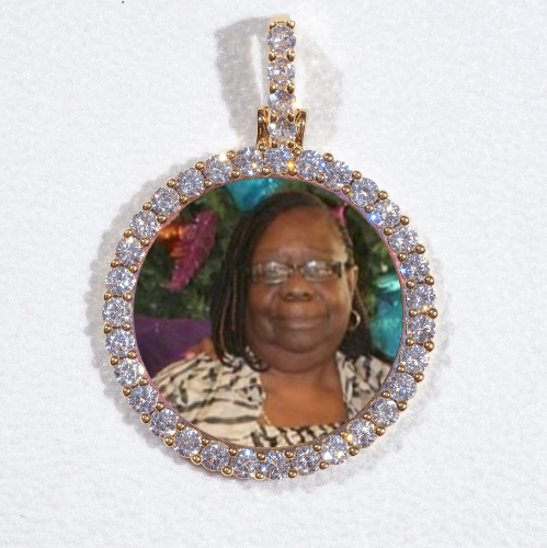 3D CIRCLE CUSTOM PICTURE PENDANT SMALL SIZE