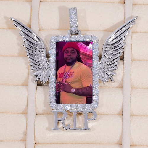 RIP WING 3D CUSTOM PICTURE PENDANT
