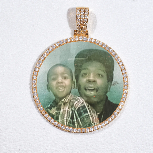 MEDIUM 3D CIRCLE CUSTOM PICTURE PENDANT