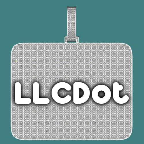 CUSTOM LETTER NECKLACE 3D BIG SQUARE