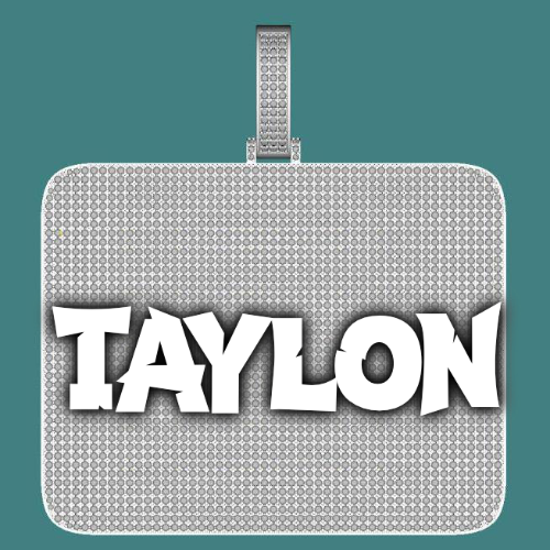 CUSTOM LETTER NECKLACE 3D BIG SQUARE