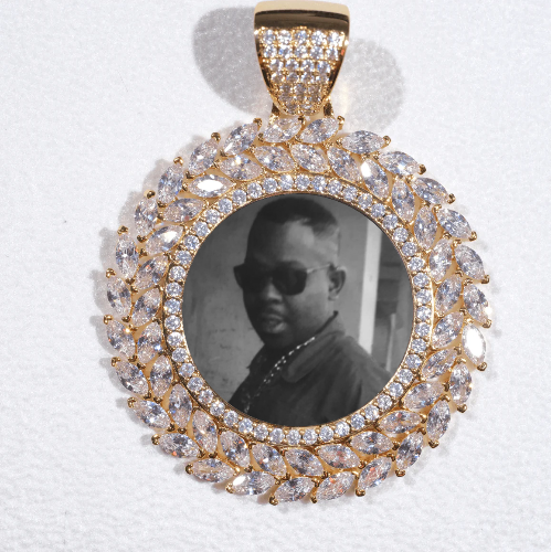Large 3D Wheat Ear Custom Picture Pendant