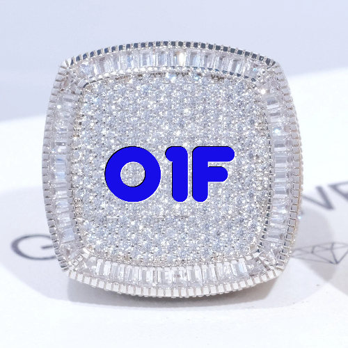 CUSTOM LETTER 3D ICED RING
