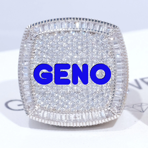 CUSTOM LETTER 3D ICED RING