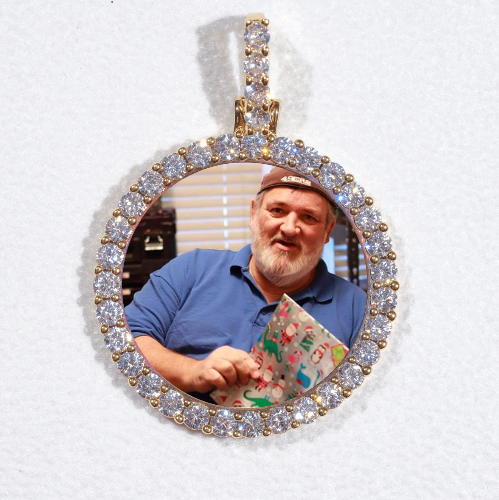 3D CIRCLE CUSTOM PICTURE PENDANT SMALL SIZE