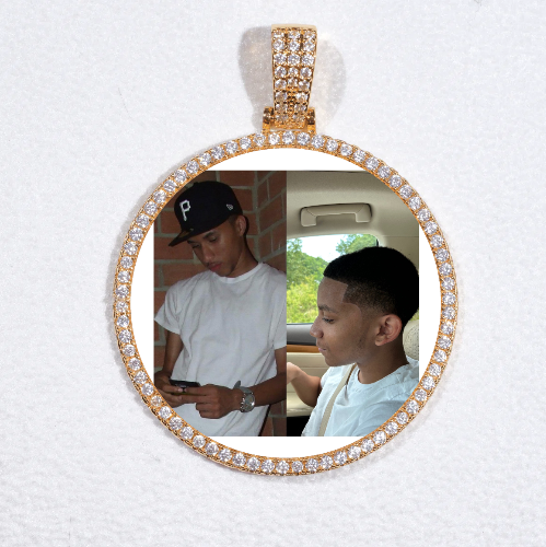 MEDIUM 3D CIRCLE CUSTOM PICTURE PENDANT