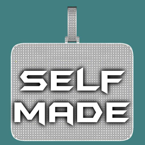 CUSTOM LETTER NECKLACE 3D BIG SQUARE