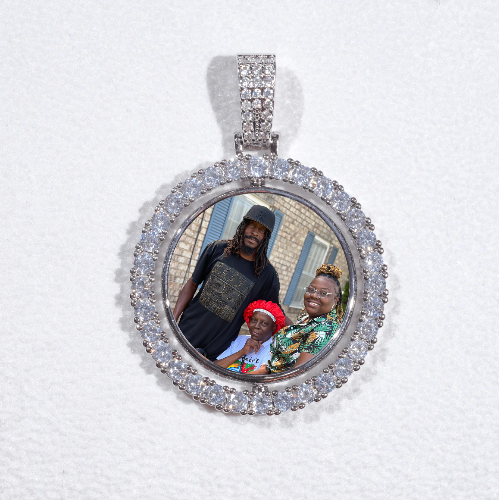 3D Spinning 2-Faced Custom Picture Pendant