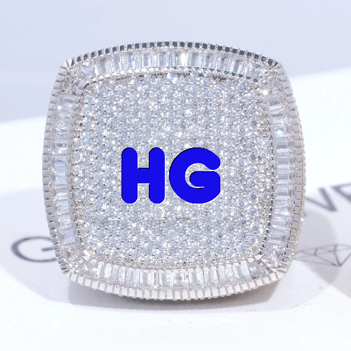 CUSTOM LETTER 3D ICED RING