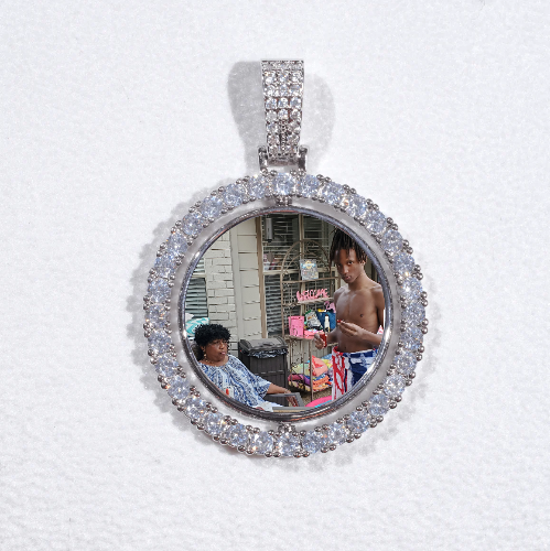 3D Spinning 2-Faced Custom Picture Pendant