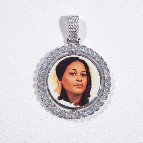3D Spinning 2-Faced Custom Picture Pendant