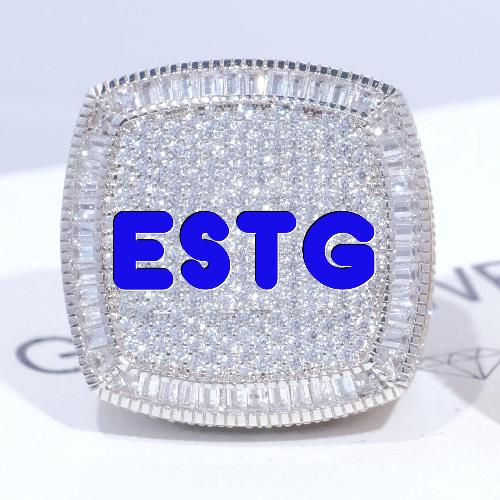 CUSTOM LETTER 3D ICED RING