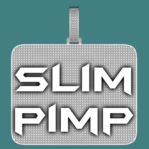 CUSTOM LETTER NECKLACE 3D BIG SQUARE