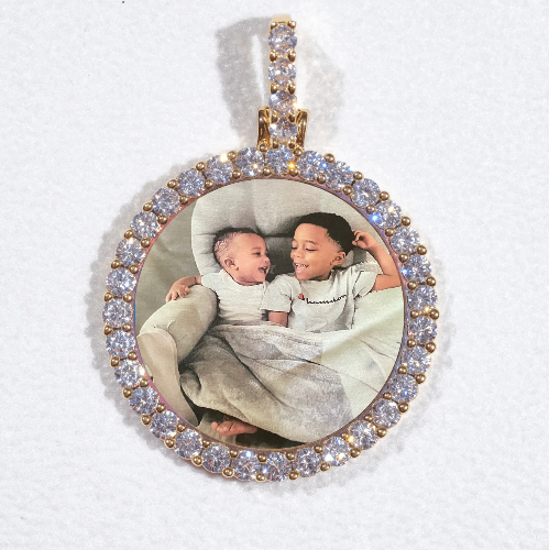 3D CIRCLE CUSTOM PICTURE PENDANT SMALL SIZE