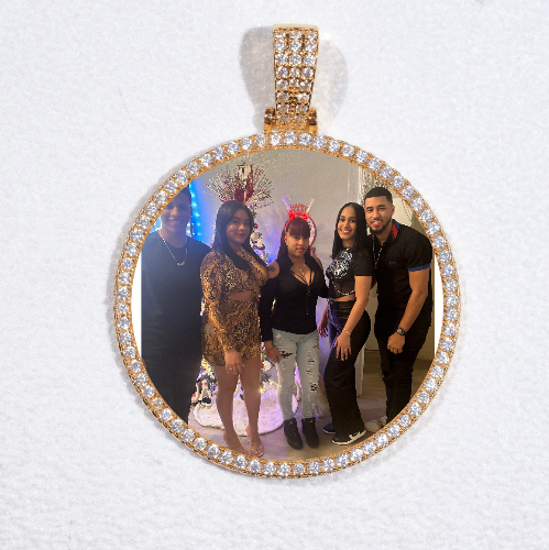 MEDIUM 3D CIRCLE CUSTOM PICTURE PENDANT