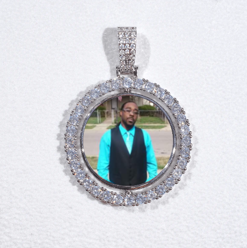 3D Spinning 2-Faced Custom Picture Pendant