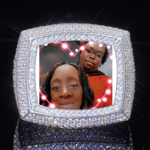 3D CUSTOM PICTURE ICED RING