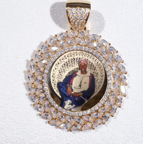 Large 3D Wheat Ear Custom Picture Pendant
