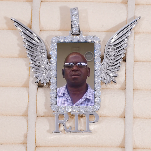 RIP WING 3D CUSTOM PICTURE PENDANT