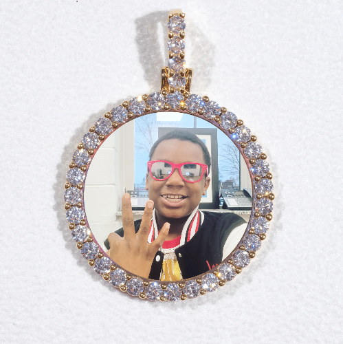 3D CIRCLE CUSTOM PICTURE PENDANT SMALL SIZE