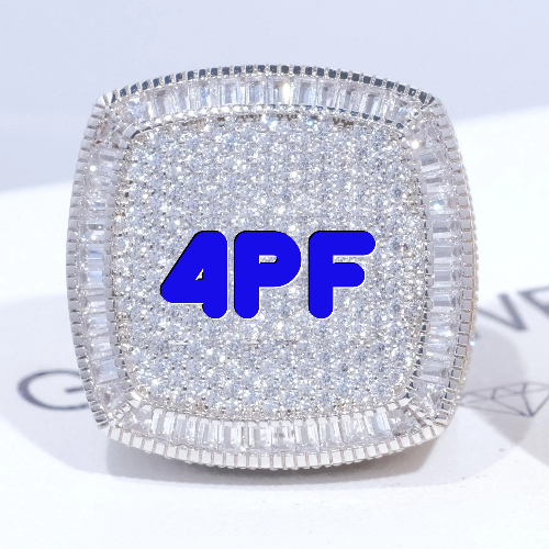 CUSTOM LETTER 3D ICED RING