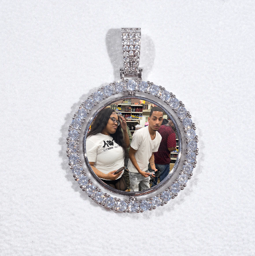 3D Spinning 2-Faced Custom Picture Pendant