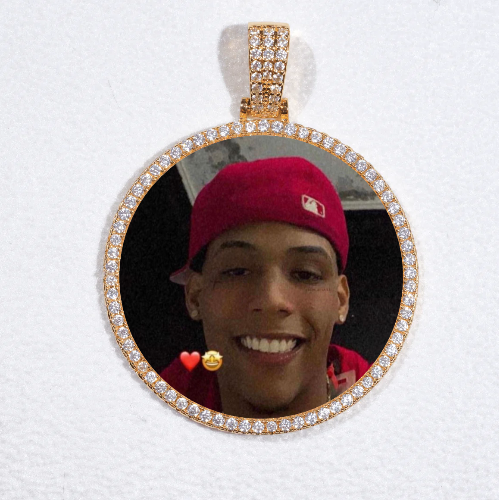 MEDIUM 3D CIRCLE CUSTOM PICTURE PENDANT